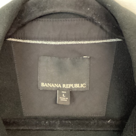 Banana Republic Black Front Quilted Jacket Size Large - Picture 4 of 9